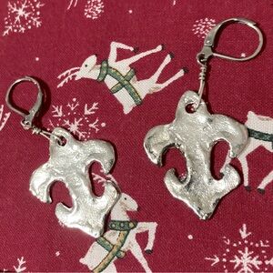 Susan Shaw Fleur de Lis Earrings